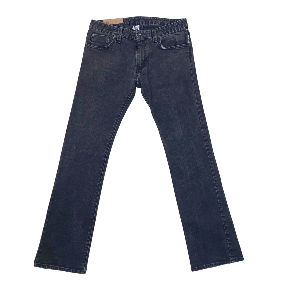 Vans Y2K Slim Straight Jeans Low Rise Black Denim 31x30‎ Skater '09 NWOT